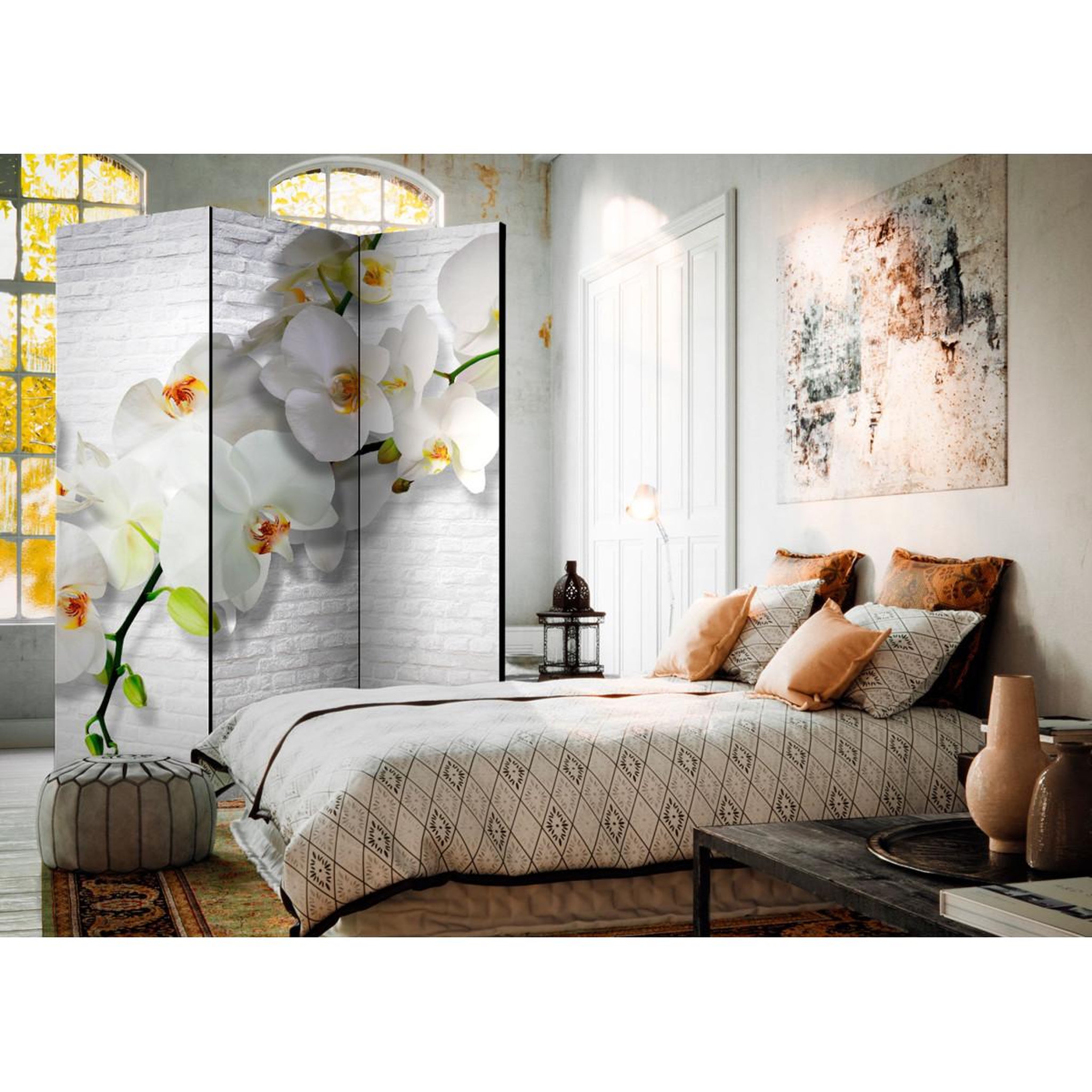 Voir la diapositive 2 : Paris Prix Paravent 3 volets  the urban orchid  135x172cm