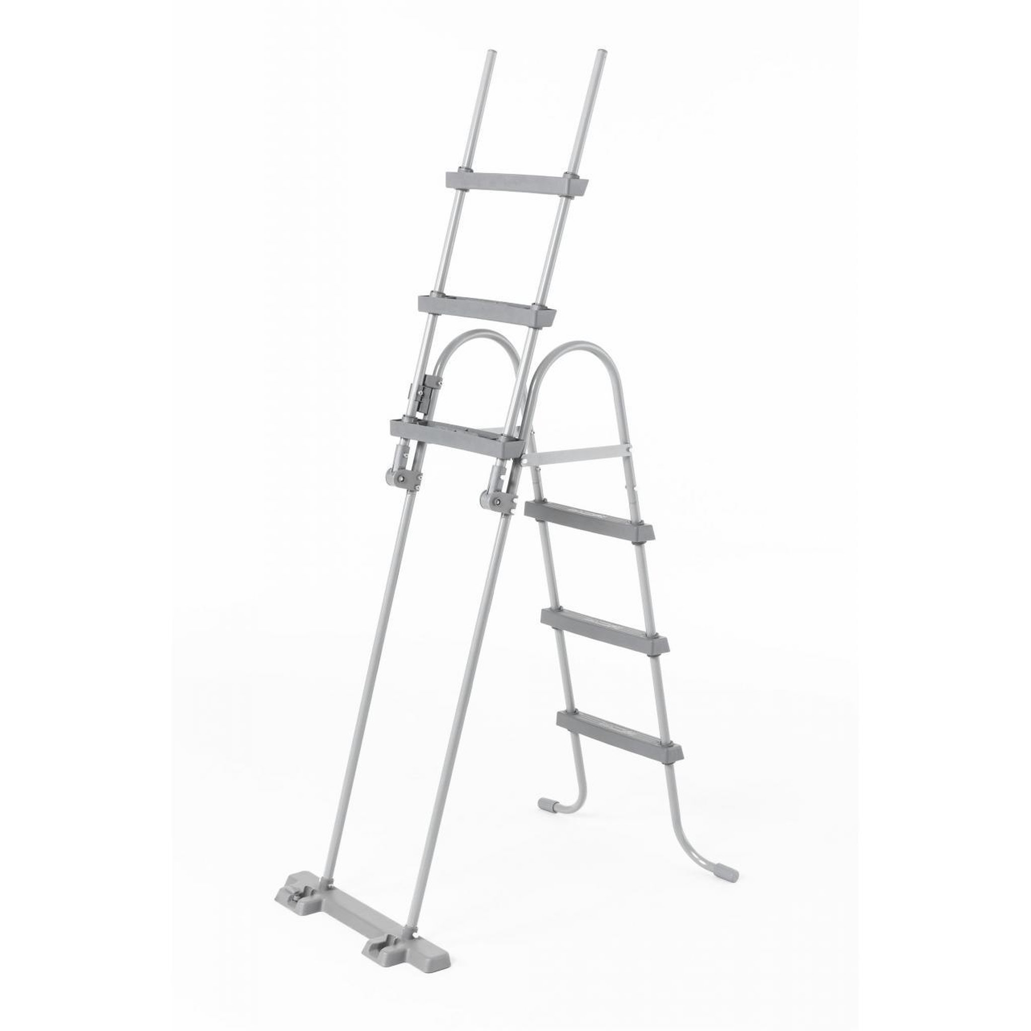 Voir la diapositive 2 : BESTWAY Echelle piscine hors sol Bestway Echelle de sÉcuritÉ 3 marches Gris clair 71414