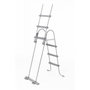 Voir la diapositive 2 : BESTWAY Echelle piscine hors sol Bestway Echelle de sÉcuritÉ 3 marches Gris clair 71414