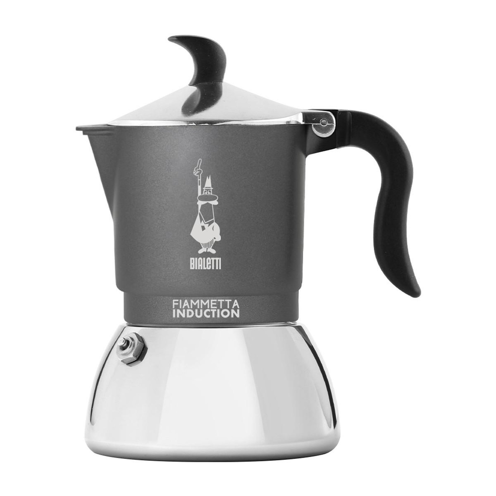 BIALETTI Bialetti Fiammetta Induction Cafetière à moka Gris