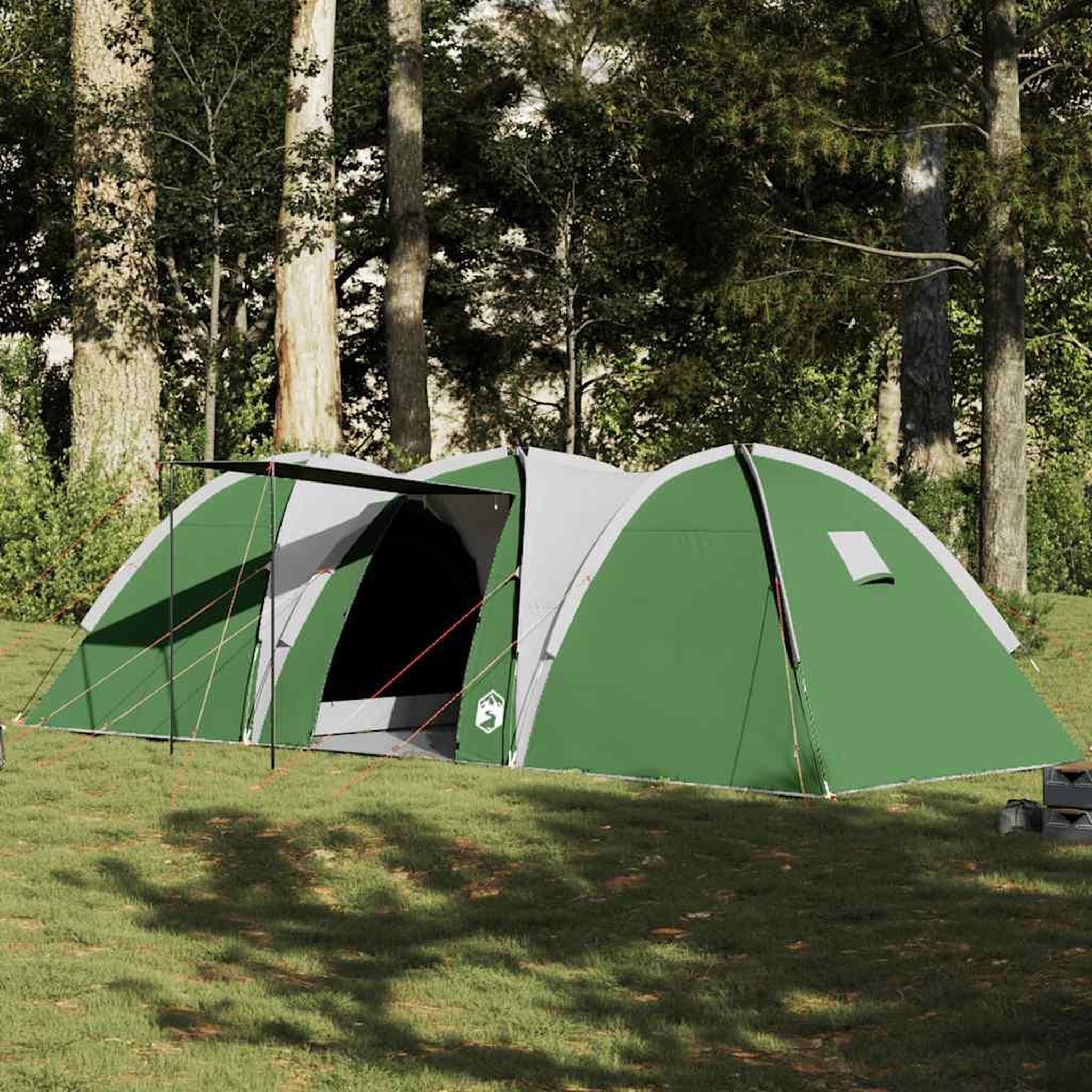 VIDAXL Tente familiale a dome 8 personnes vert impermeable
