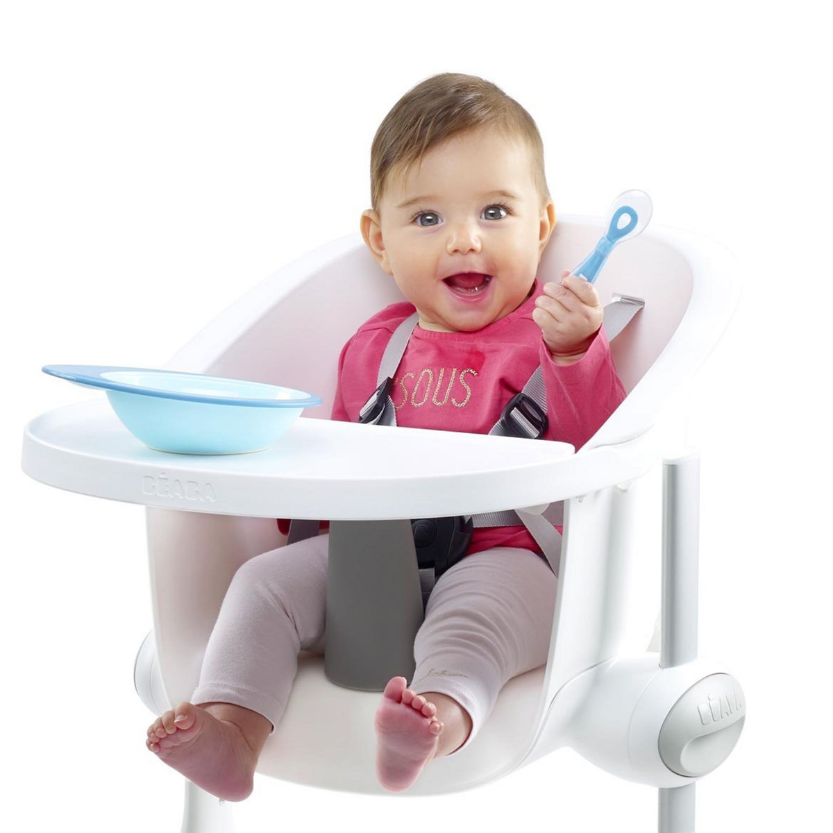 BEABA Lot de 4 cuillères 1er repas soft en silicone