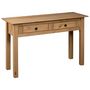 Voir la diapositive 4 : VIDAXL Table console 110x40x72 cm Pin solide Gamme Panama