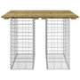 Voir la diapositive 5 : VIDAXL Banc de jardin design gabion 100x102x72 cm bois de pin impregne