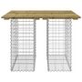 Voir la diapositive 5 : VIDAXL Banc de jardin design gabion 100x102x72 cm bois de pin impregne