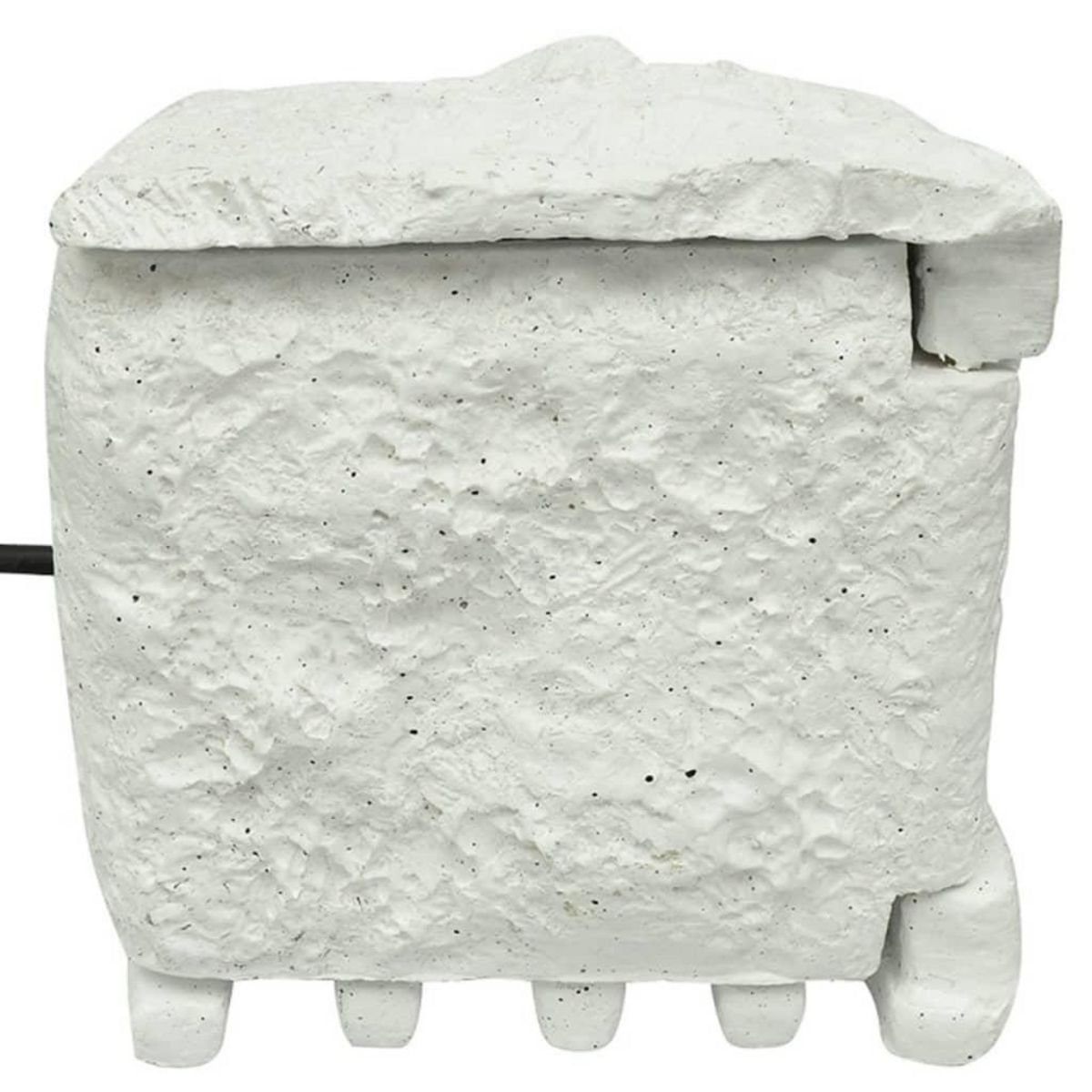 VIDAXL 4 prises de jardin etanches Resine Blanc