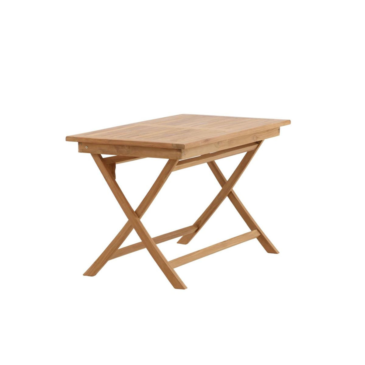 Paris Prix Table de Jardin en Teck  Kenya  120cm Naturel