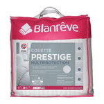 BLANREVE Couette 220x240 cm BLANREVE PRESTIGE Multiprotection - 100% Polyester - 2 Personnes - Satin rayé