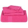 Voir la diapositive 4 : VIDAXL Serviettes de visage 4 pcs rose 30x30 cm 360 g m² 100% coton