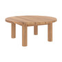 Voir la diapositive 1 : Rendez vous déco Table basse ronde de jardin en bois de teck massif D80 cm-Aurland