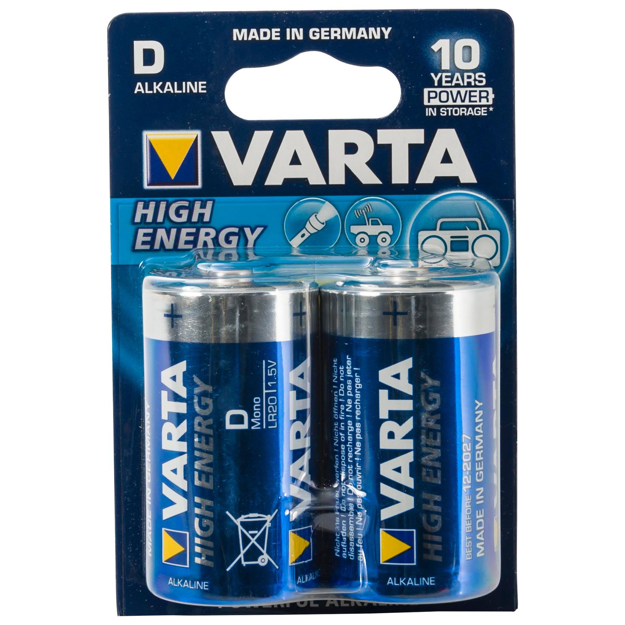 Voir la diapositive 2 : Varta Piles alcalines varta lr 20
