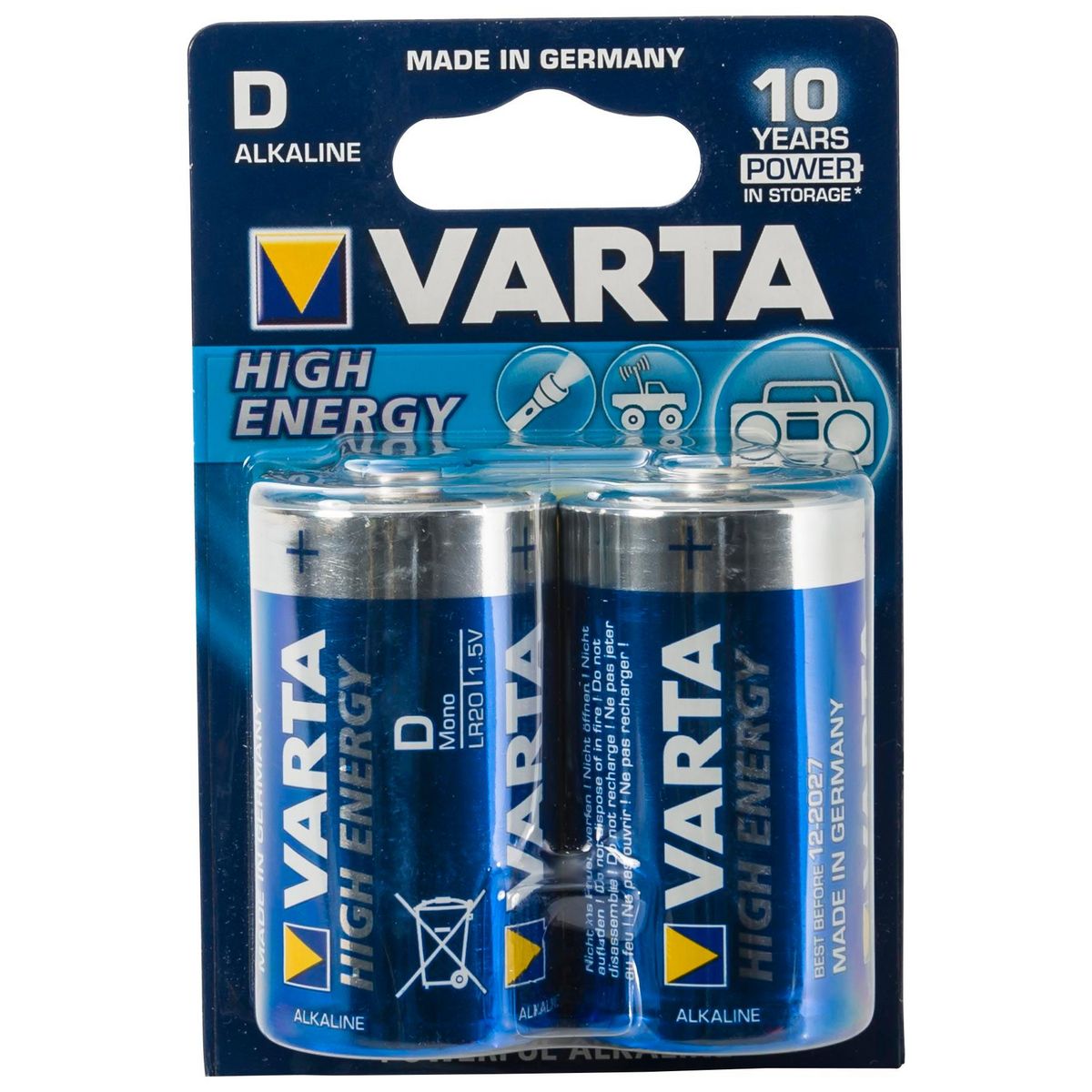 Varta Piles alcalines varta lr 20