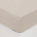 ATMOSPHERA Drap Housse Lavable Coton  Maria  160x200cm Ivoire