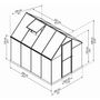 Voir la diapositive 2 : Palram Serre de jardin 4.6m² vert - 701551