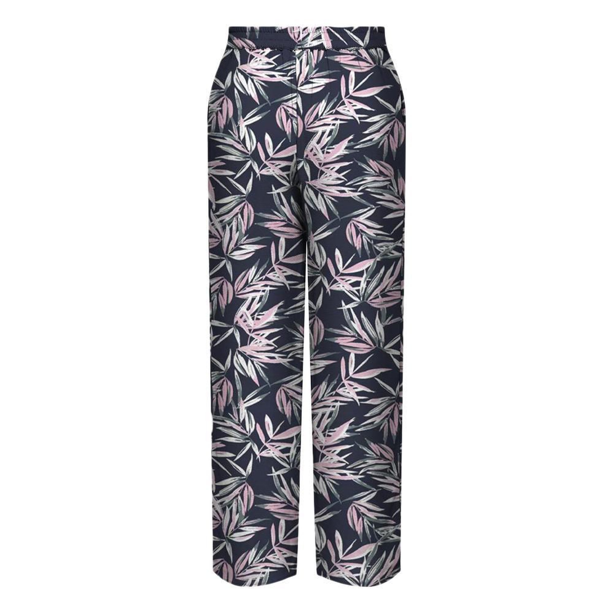 Voir la diapositive 2 : Only Pantalon Marine/Rose Femme Only Nova Life Palazzo