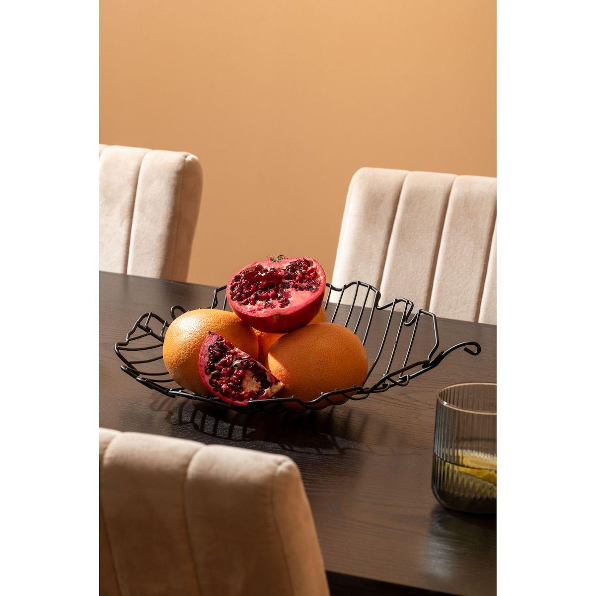 PRESENT TIME Corbeille à fruits en forme de feuille FOLIA - Noir