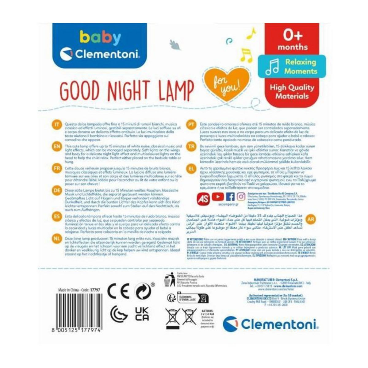 CLEMENTONI Veilleuse Luciole - Clementoni - Des la Naissance