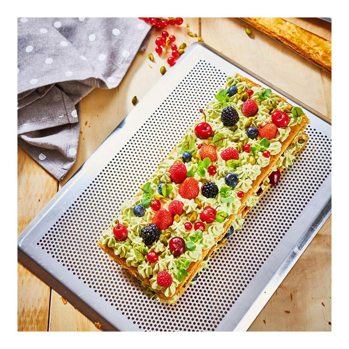 De buyer Plaque de cuisson inox perforé - 3367.40