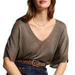 MORGAN Pull  Clair Femme Morgan MCHRIS. Coloris disponibles : Marron