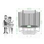 Voir la diapositive 3 : KAIA SPORTS Trampoline extérieur Deluxe 8Ft / ø244cm KAIA SPORTS Trampoline de jardin avec Filet, mousse de protection et échelle