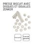 Voir la diapositive 4 : ZENKER Presse-biscuit et 6 embouts et 10 disques de motifs Zenker Smart Pastry