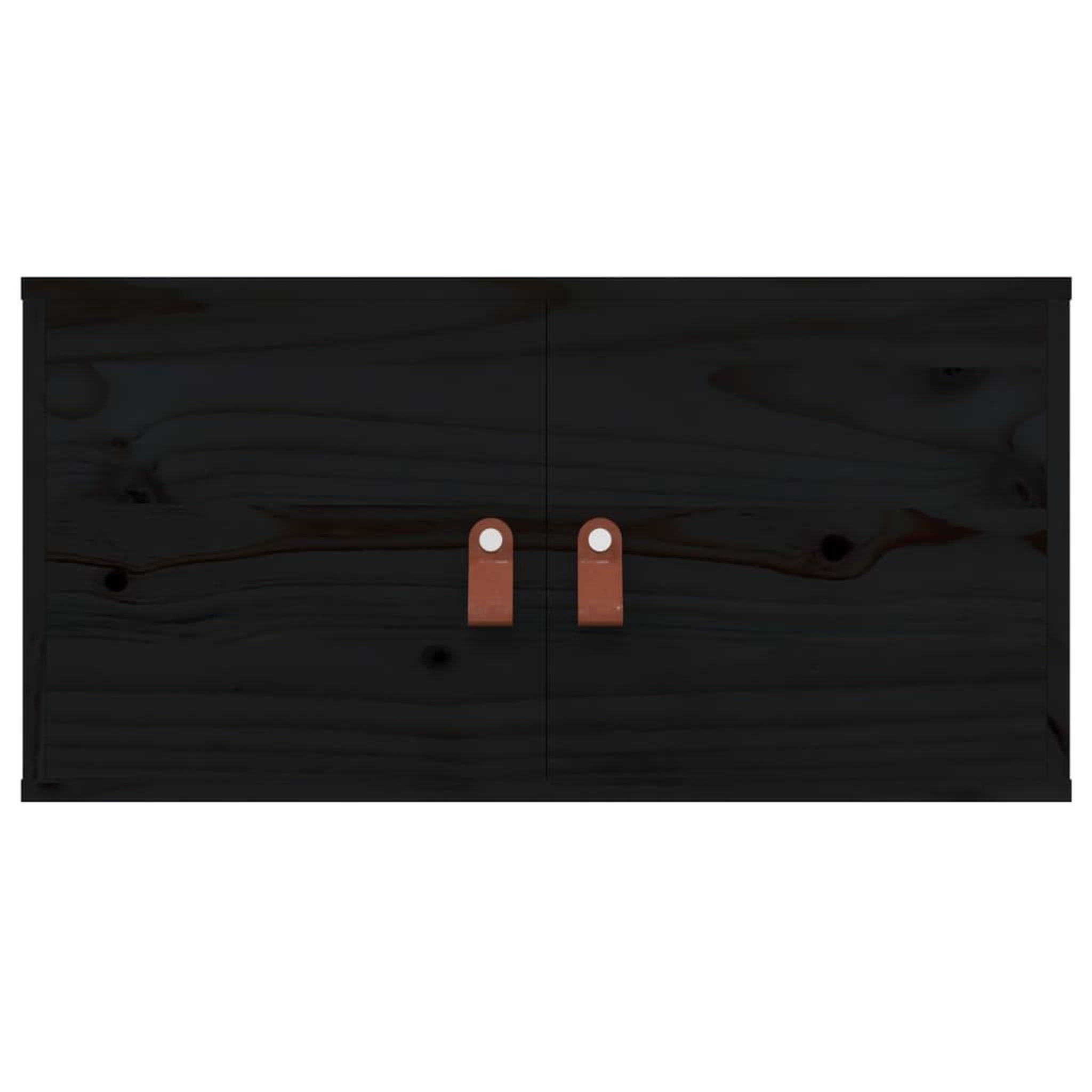 Voir la diapositive 4 : VIDAXL Armoires murales 2 pcs Noir 60x30x30 cm Bois de pin massif