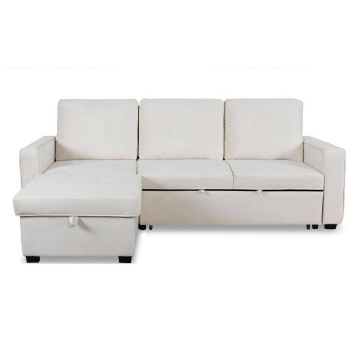 Paris Prix Canapé d'Angle Convertible  Rabano  230cm Beige