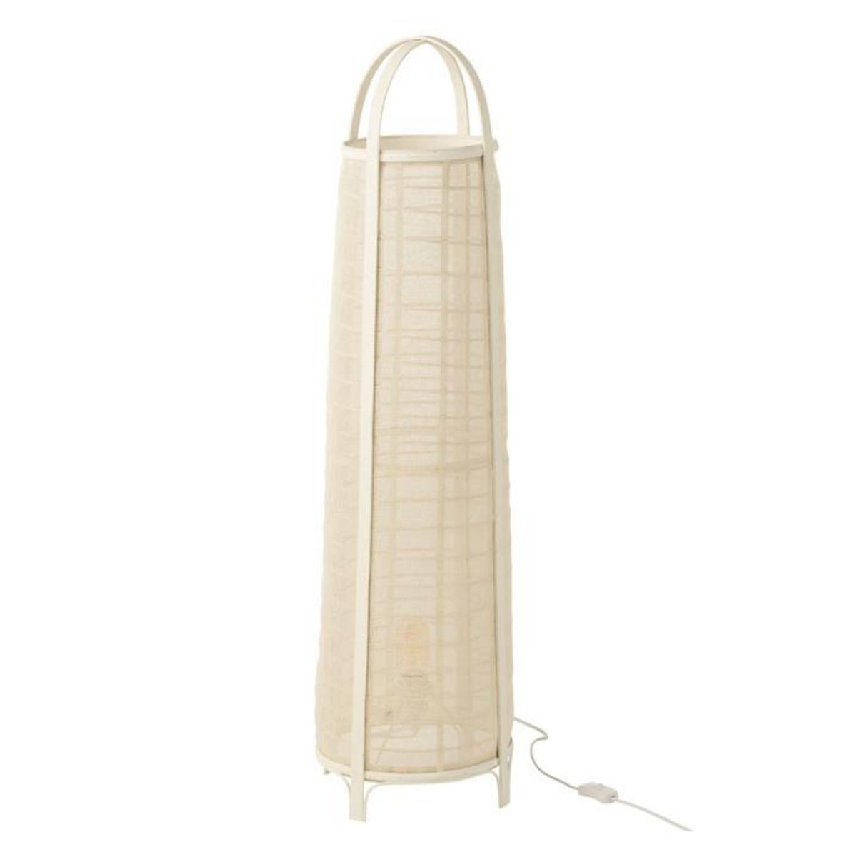 Paris Prix Lampadaire en Bambou  Don  100cm Blanc