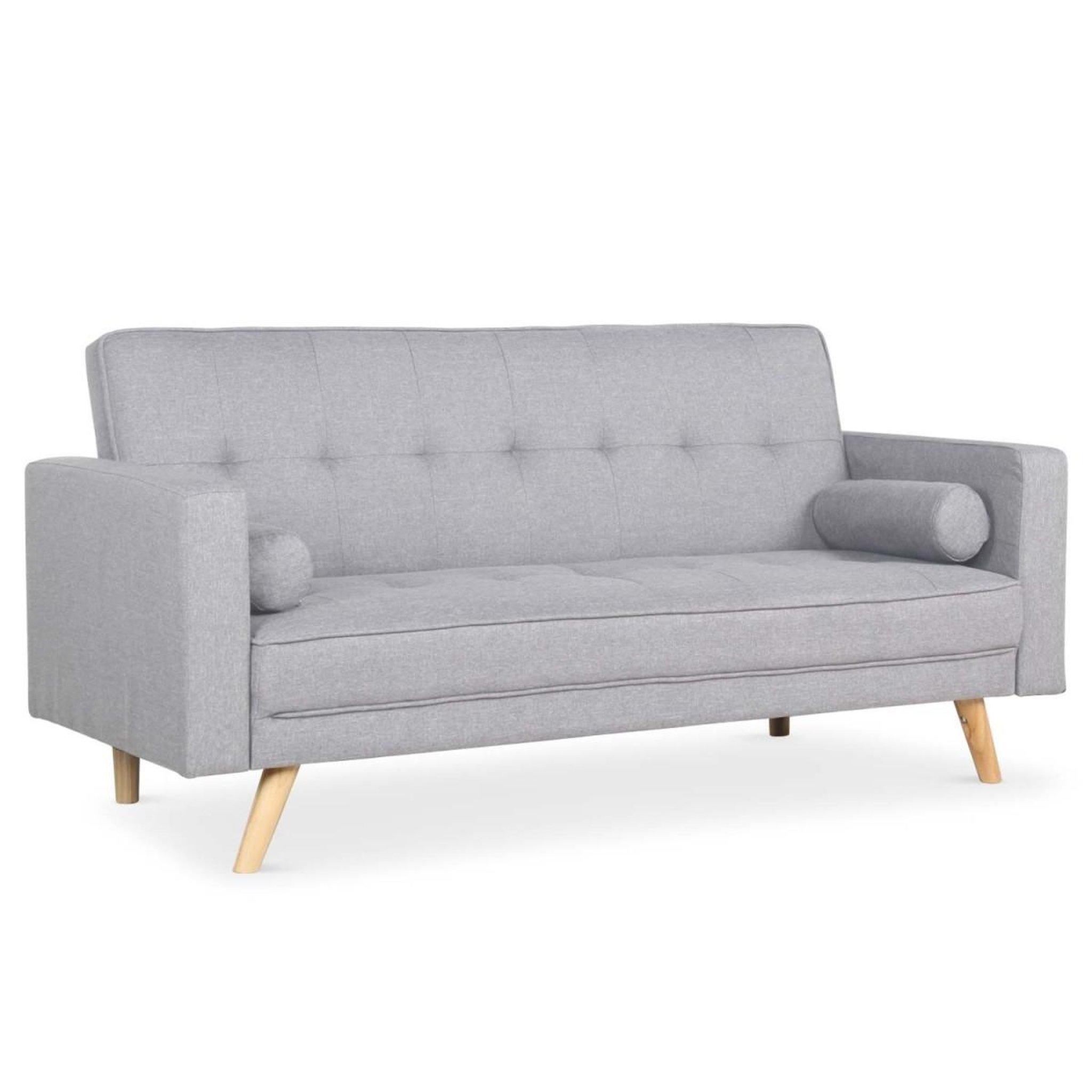 Paris Prix Canapé convertible 3 places scandinave  navya  gris clair