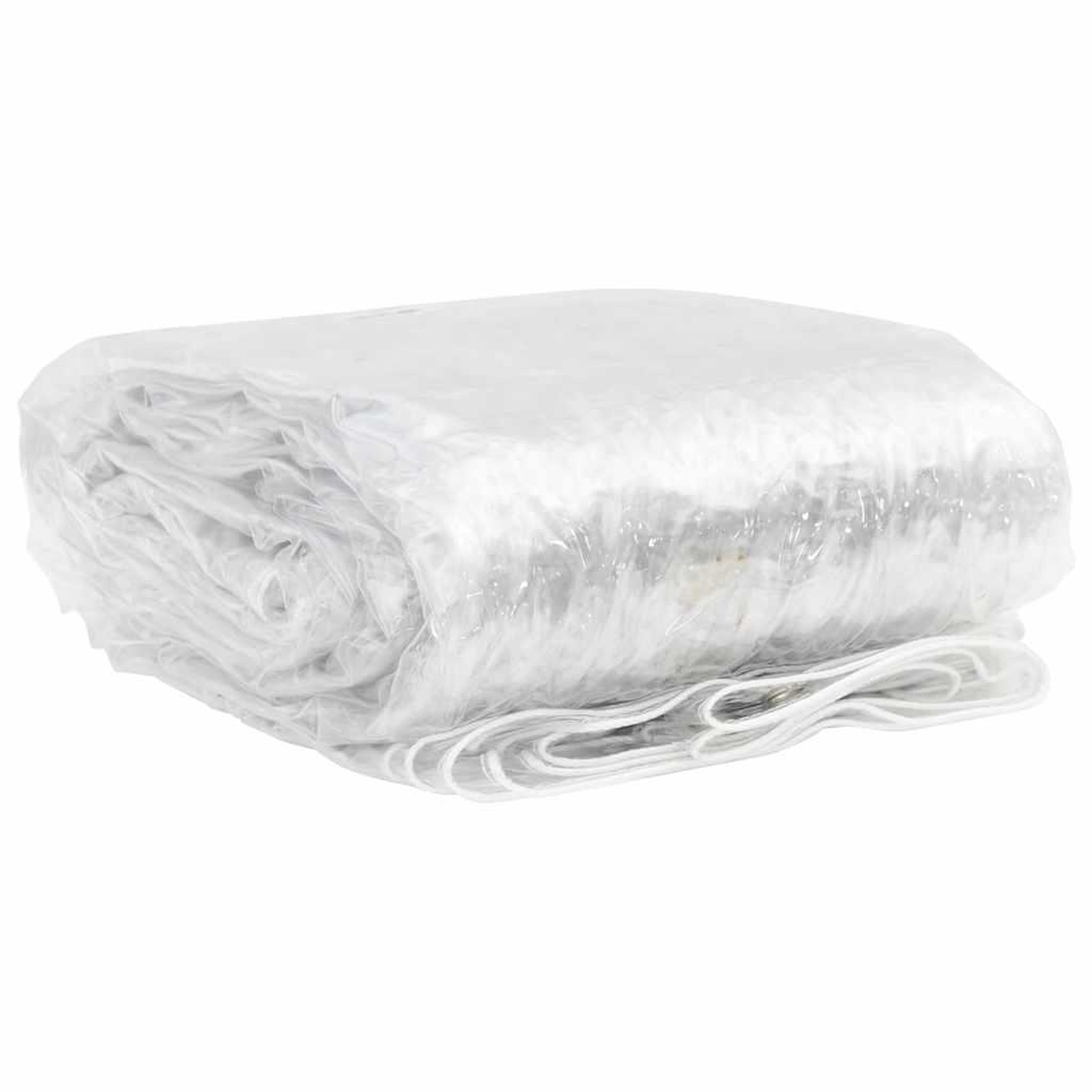 Voir la diapositive 3 : VIDAXL Bache transparente avec œillets 2x10 m PVC