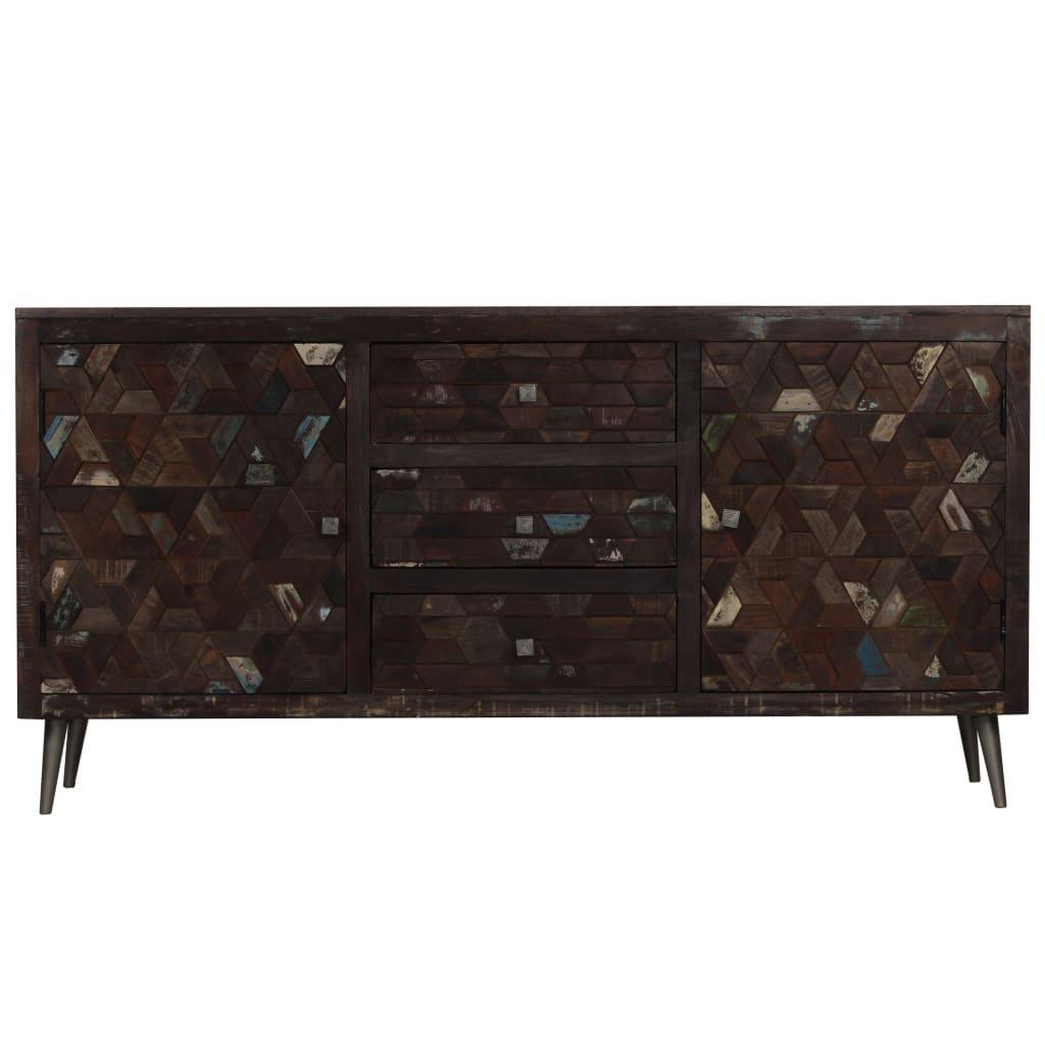 Voir la diapositive 3 : VIDAXL Buffet Bois de recuperation solide 160x40x80 cm