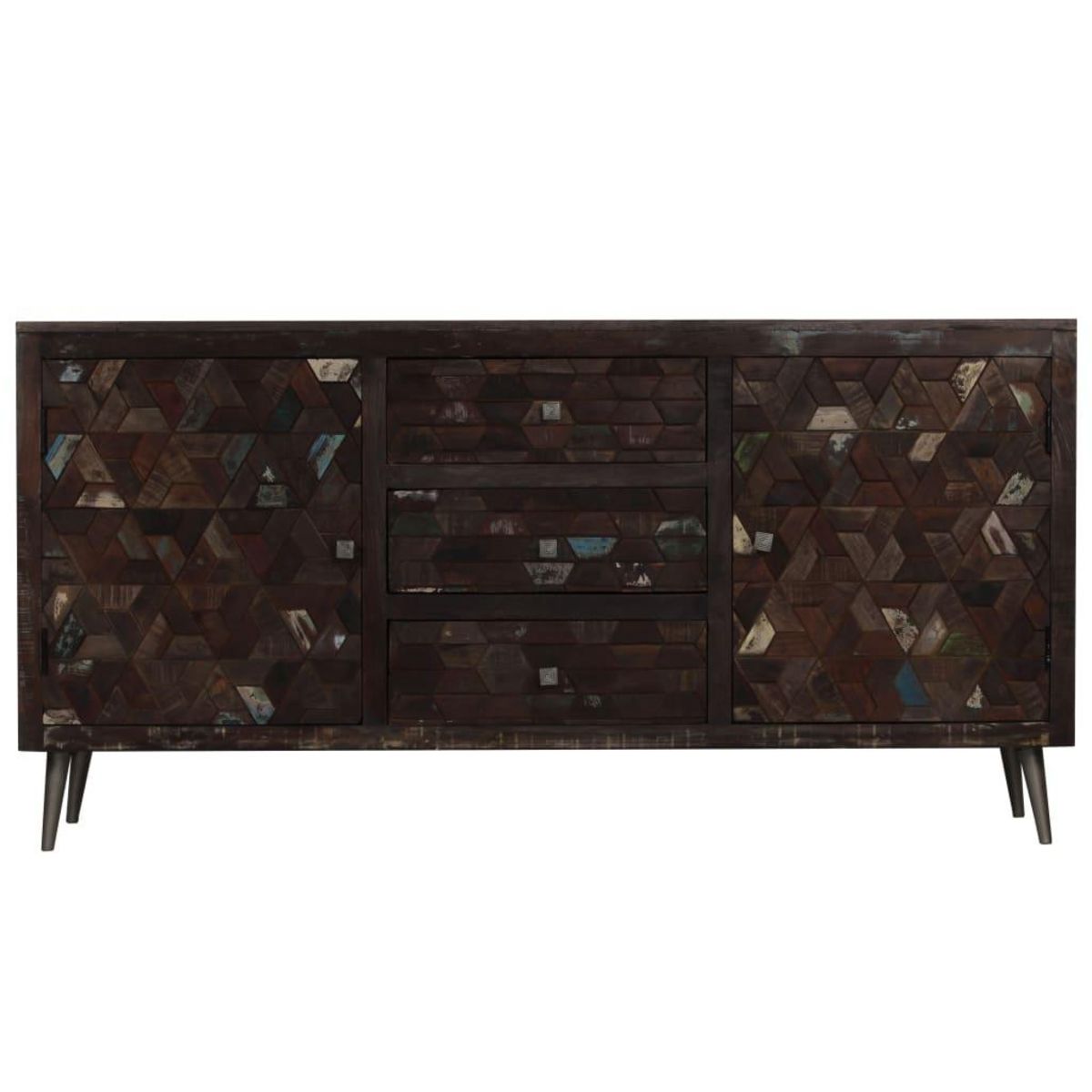 VIDAXL Buffet Bois de recuperation solide 160x40x80 cm