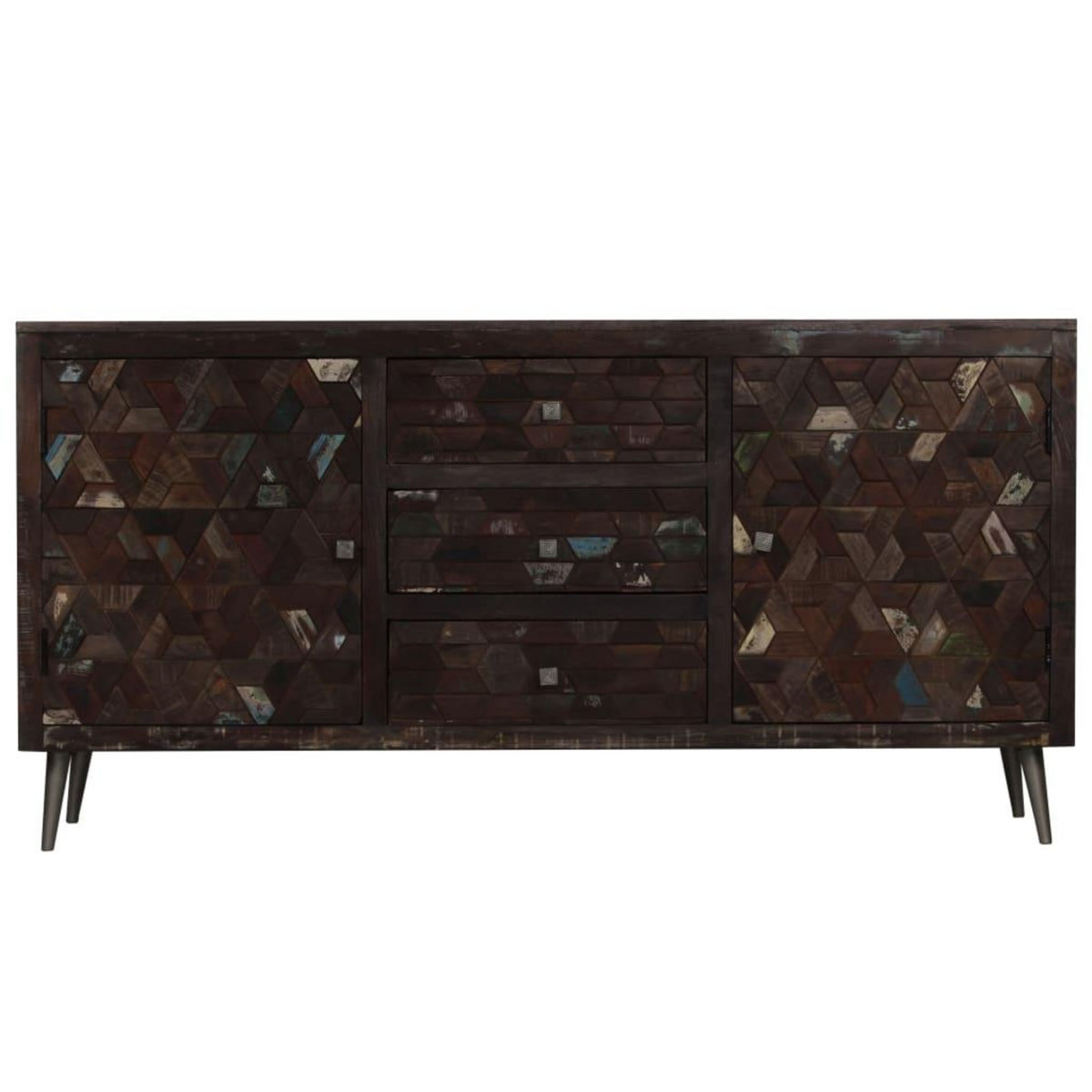 VIDAXL Buffet Bois de recuperation solide 160x40x80 cm