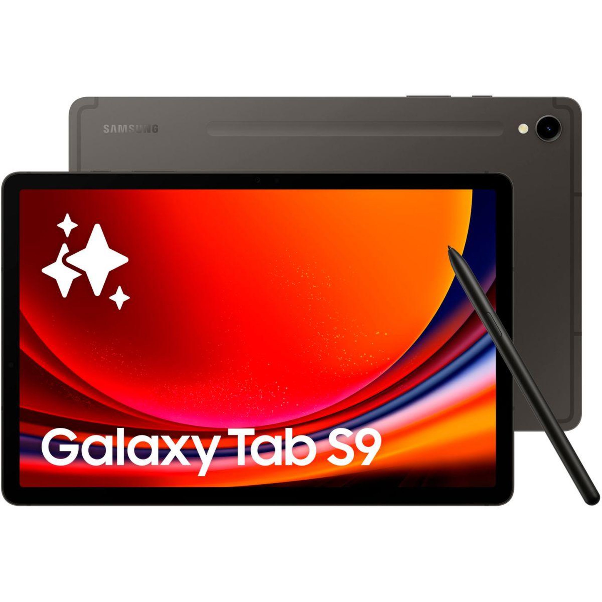 Samsung Tablette Android Galaxy Tab S9 Tablette avec Galaxy AI Version WiFi 256 Go Anthracite