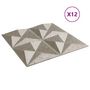 Voir la diapositive 4 : VIDAXL Panneaux muraux 12 pcs beton 50x50 cm XPS 3 m² origami
