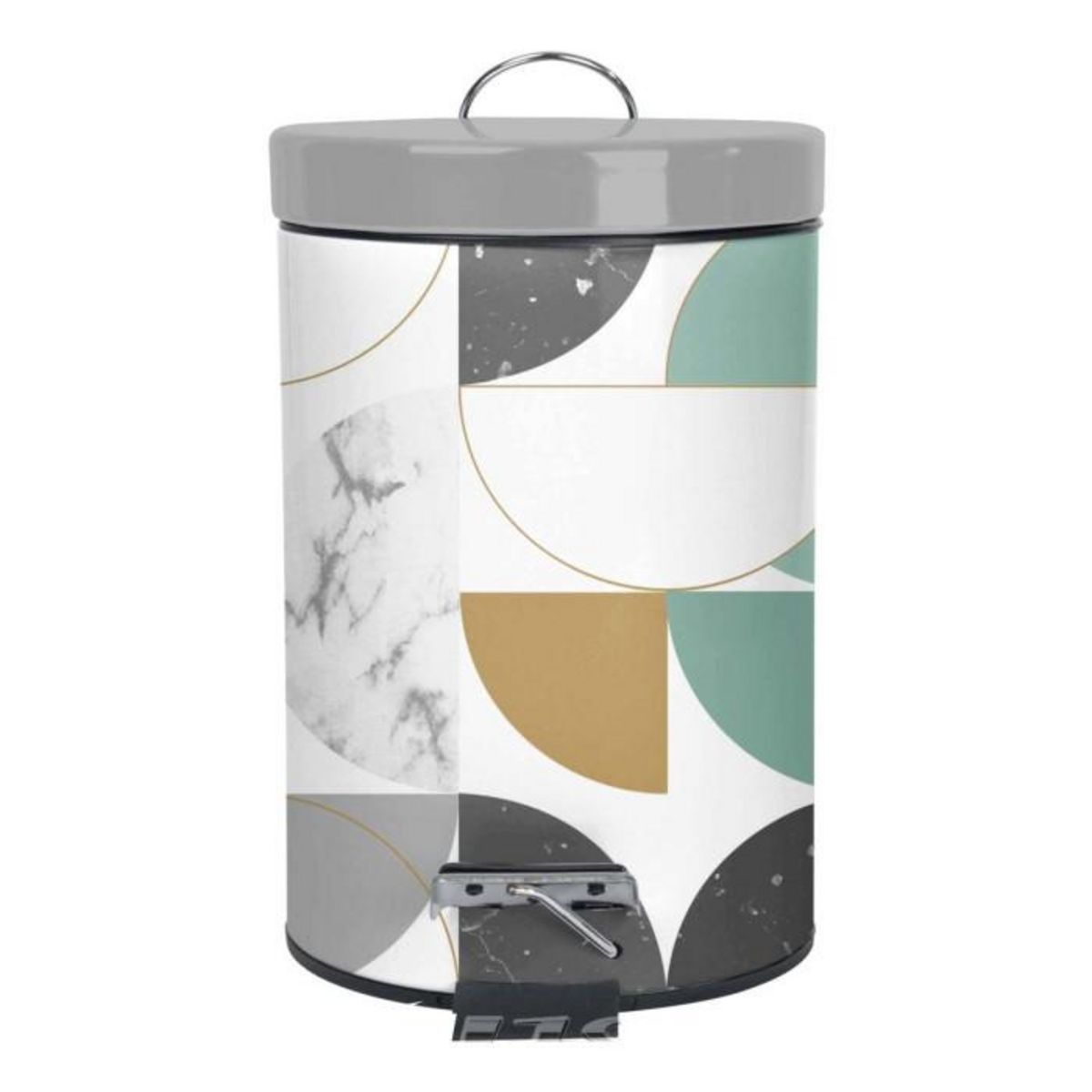 Paris Prix Poubelle à Pédale  Geomarbre  3L Bleu