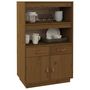 Voir la diapositive 4 : VIDAXL Buffet haut Marron miel 67x40x108,5 cm Bois massif de pin