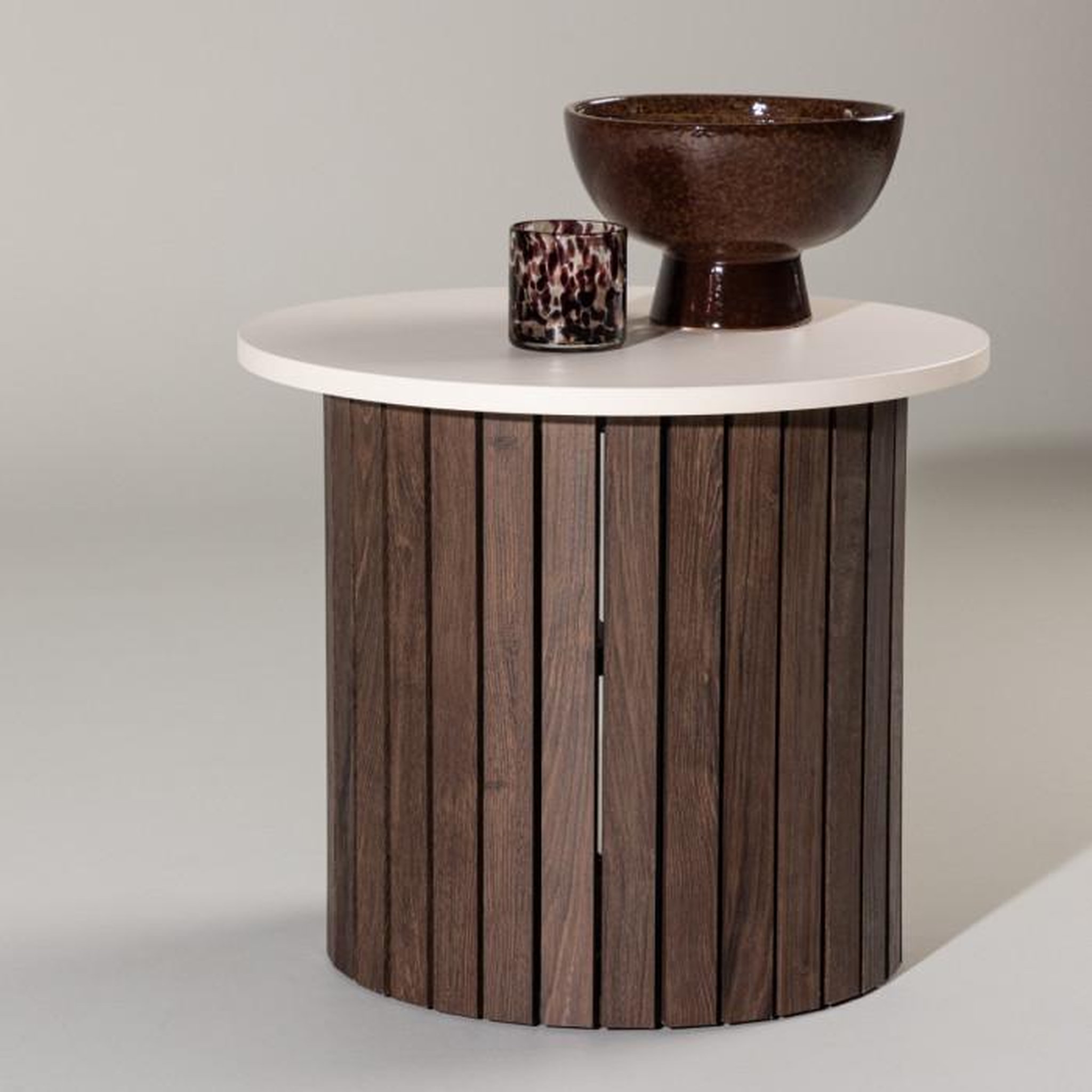 Voir la diapositive 4 : Paris Prix Table d'Appoint Design  Visingsö  52cm Beige