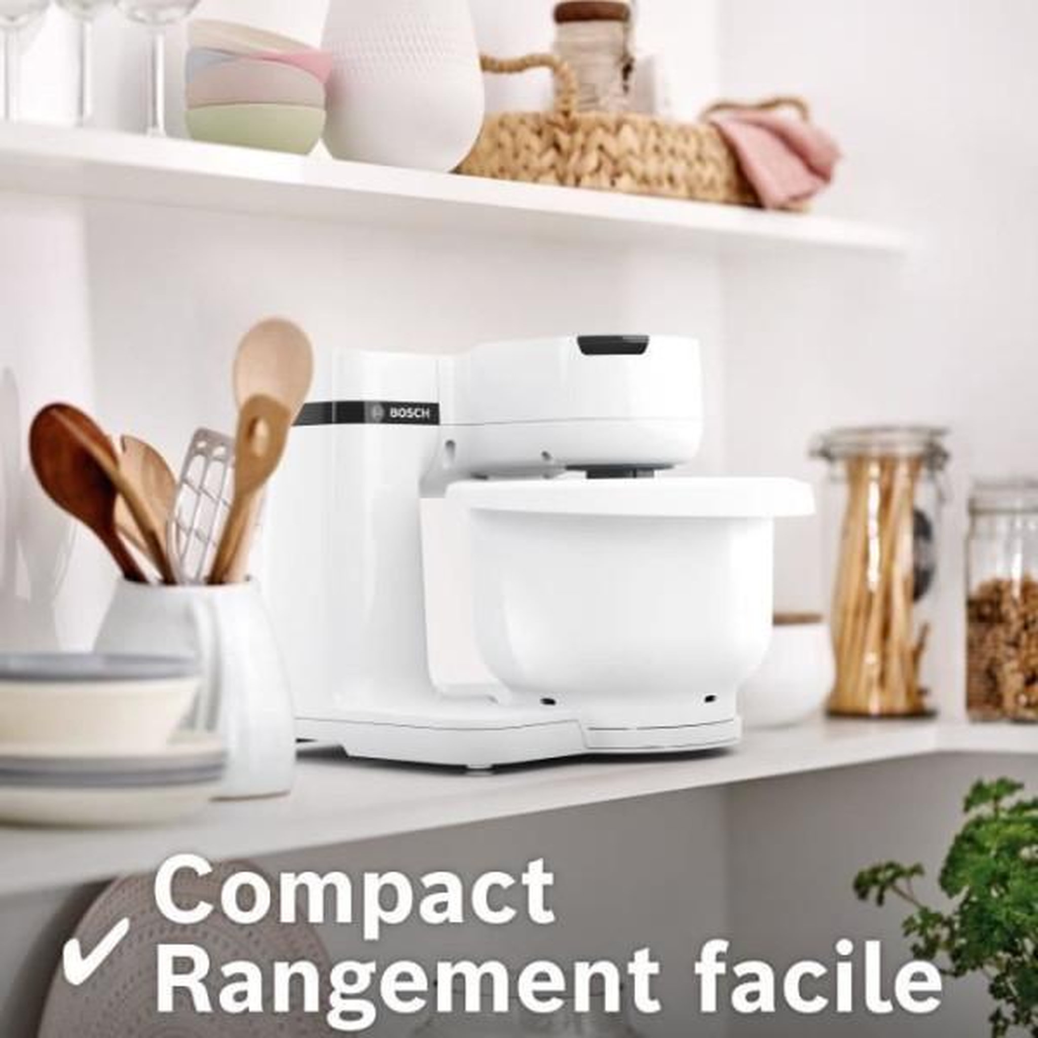 Voir la diapositive 5 : BOSCH Robot pâtissier Bosch MUMS2AW00 blanc 3,8 L