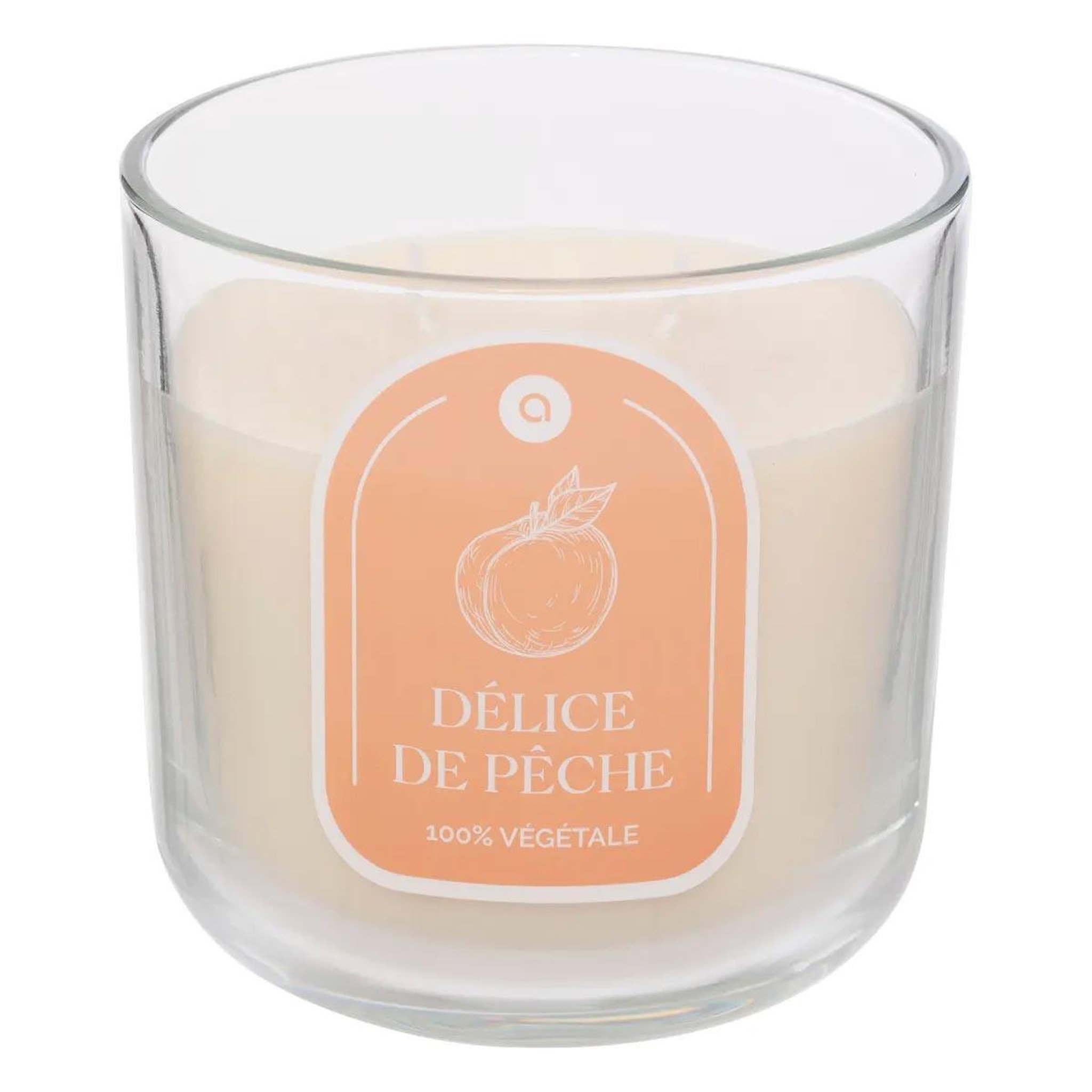 ATMOSPHERA Bougie parfumée en verre  floa  350g pêche