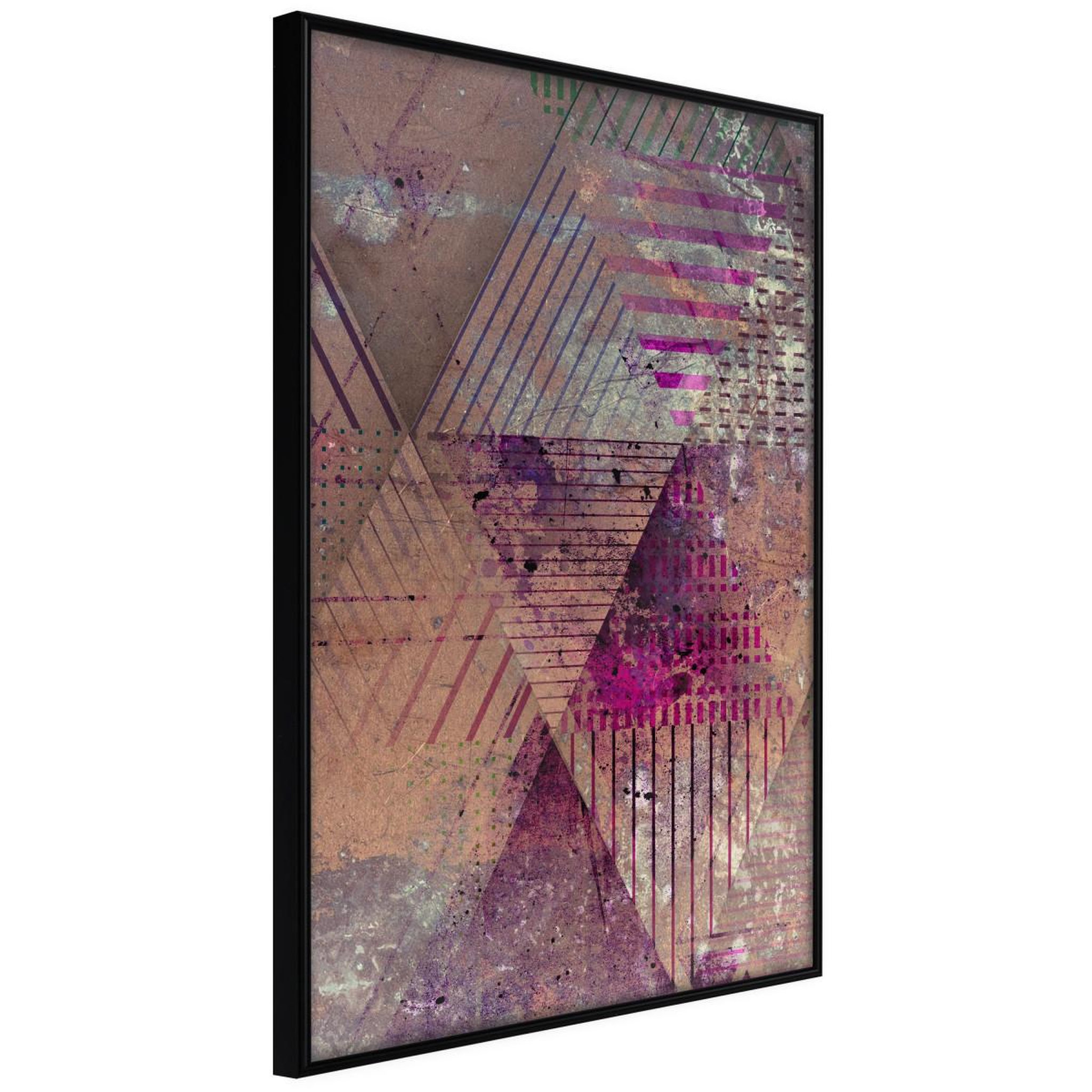 Paris Prix Affiche murale encadrée  pink patchwork ii