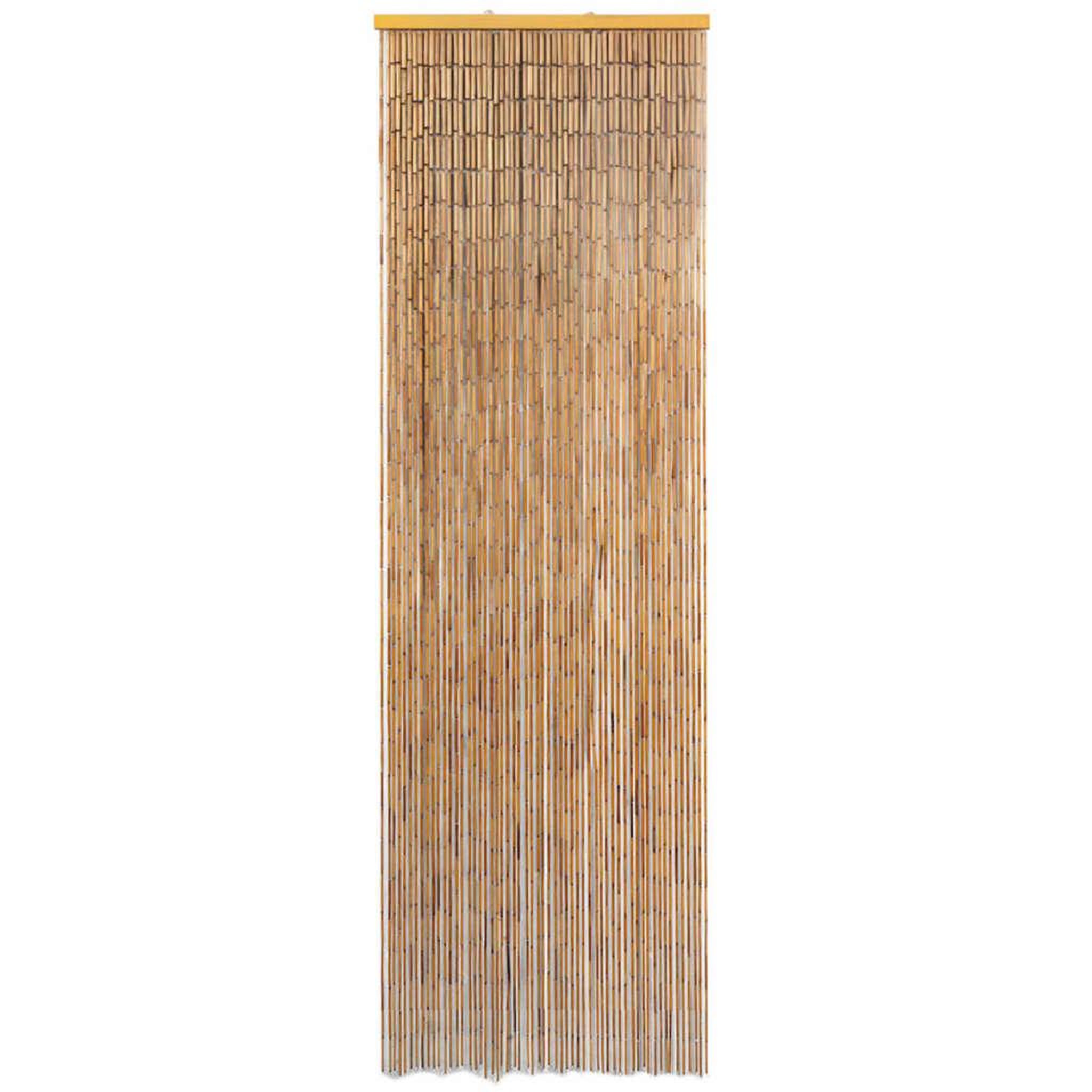 Voir la diapositive 2 : VIDAXL Rideau de porte contre insectes Bambou 56 x 185 cm