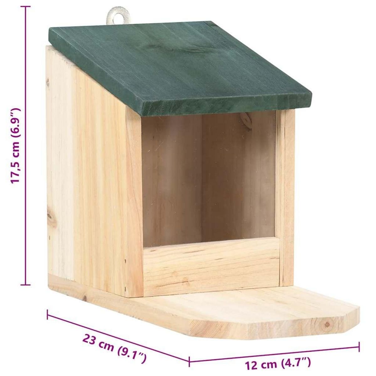 VIDAXL Maisons pour ecureuils 4 pcs Bois de sapin