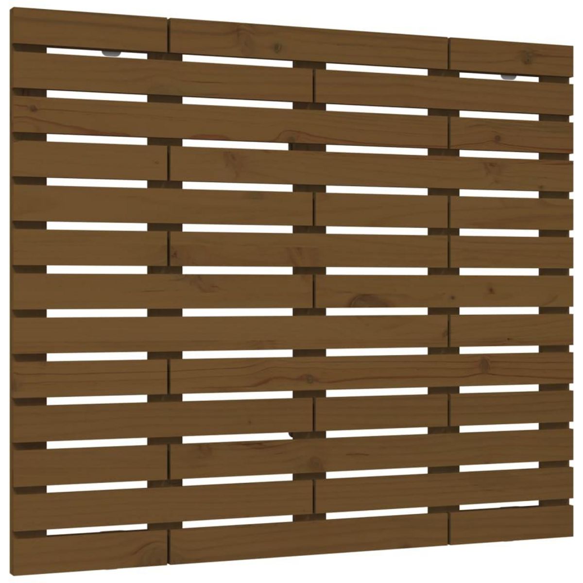 VIDAXL Tete de lit murale Marron miel 141x3x91,5 cm Bois massif de pin