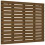 Voir la diapositive 2 : VIDAXL Tete de lit murale Marron miel 141x3x91,5 cm Bois massif de pin