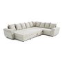 Voir la diapositive 3 : BEST MOBILIER Henry - canapé panoramique convertible - avec coffre - en velours côtelé - 7 places
