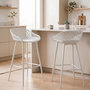 Voir la diapositive 2 : IDIMEX Lot de 2 tabourets de bar IREK, en plastique