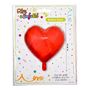 Voir la diapositive 2 : Paris Prix Ballon Gonflable Métallisé  Cœur  38cm Rouge