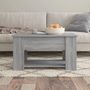 Voir la diapositive 3 : VIDAXL Table basse Sonoma gris 79x49x41 cm Bois d'ingenierie