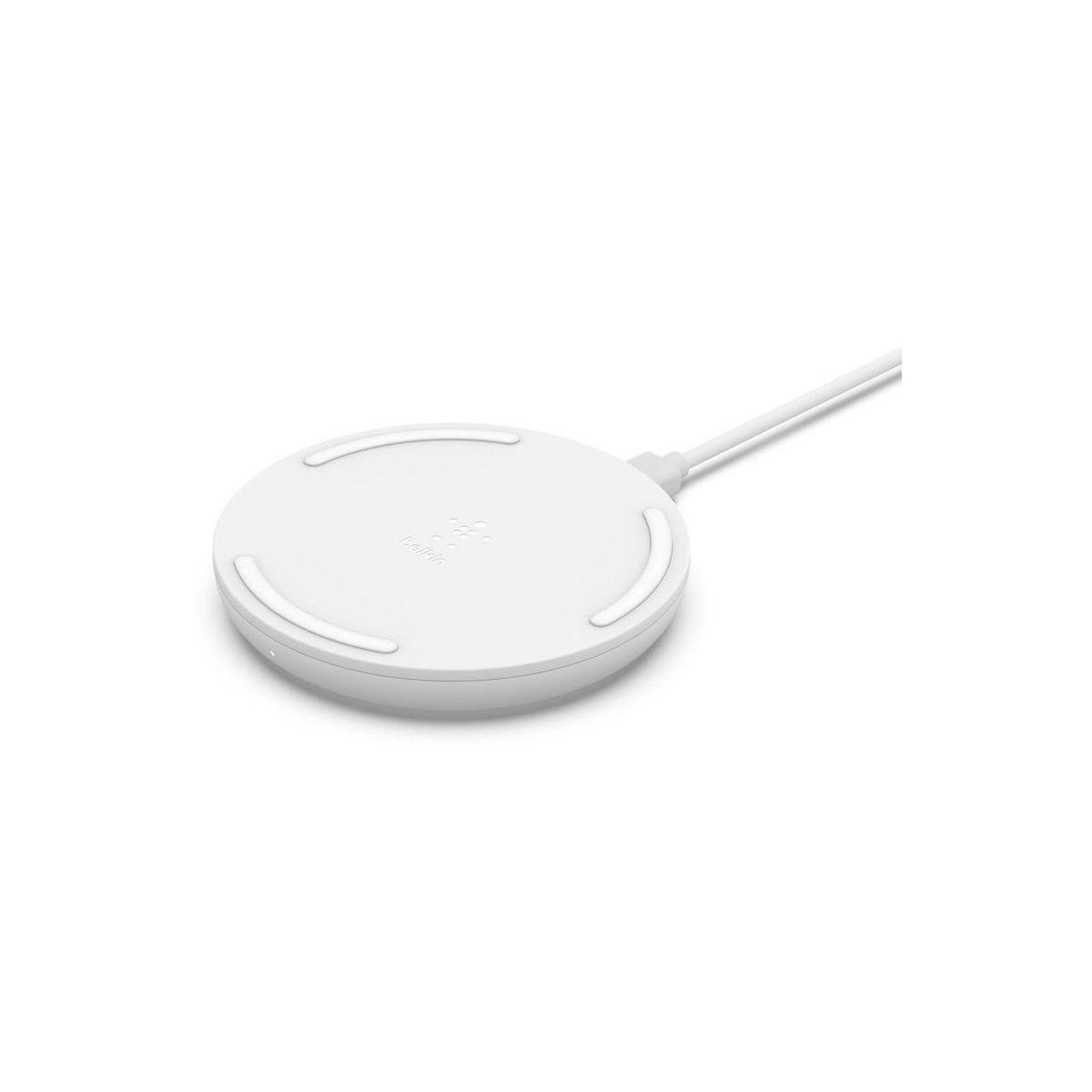 Voir la diapositive 2 : Belkin Chargeur induction sans-fil 10W Pad (avec chargeur) blanc